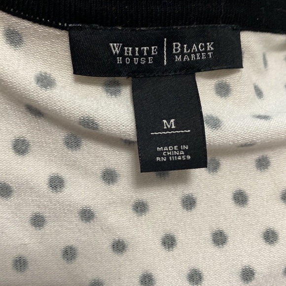 WHBM black and white polka dot cardigan - Picture 10 of 12